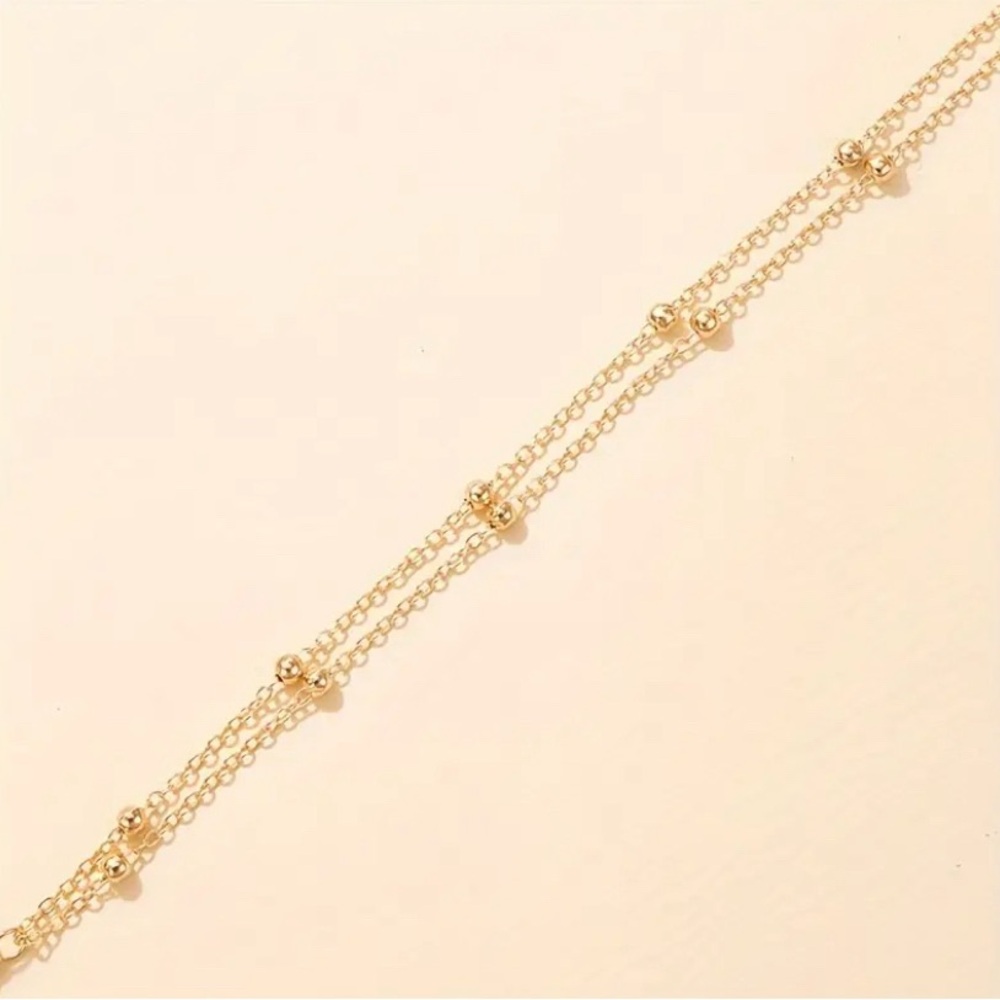 BOGO! The Monroe Anklet Ankle Bracelet in Gold color NEW Boutique - Picture 3 of 5